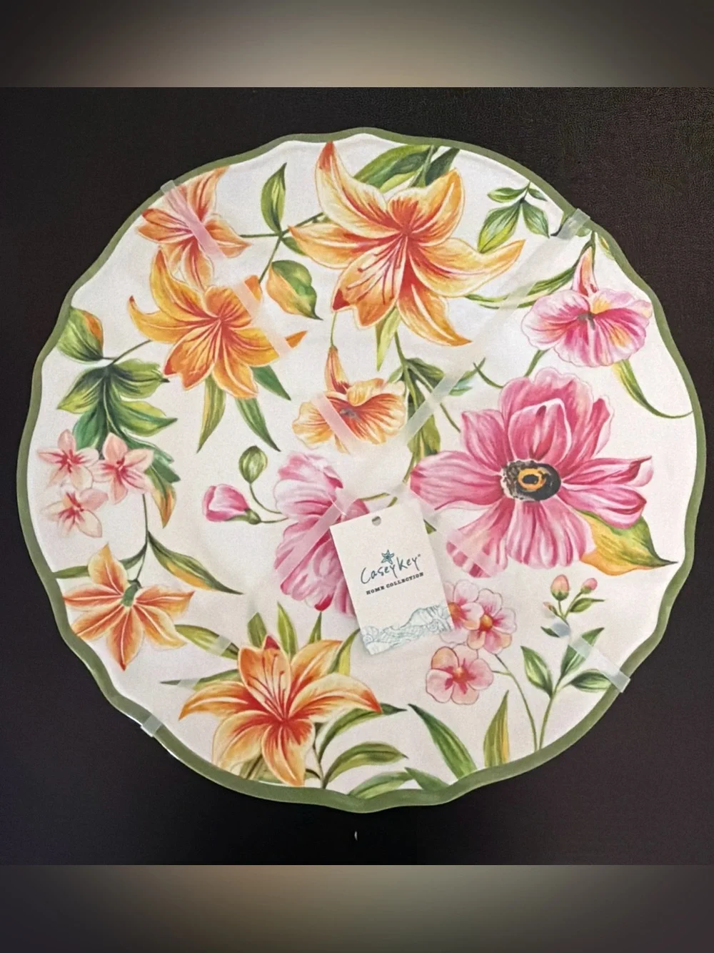Casey Key  Vibrant Tropical Motif Set of 4-  11